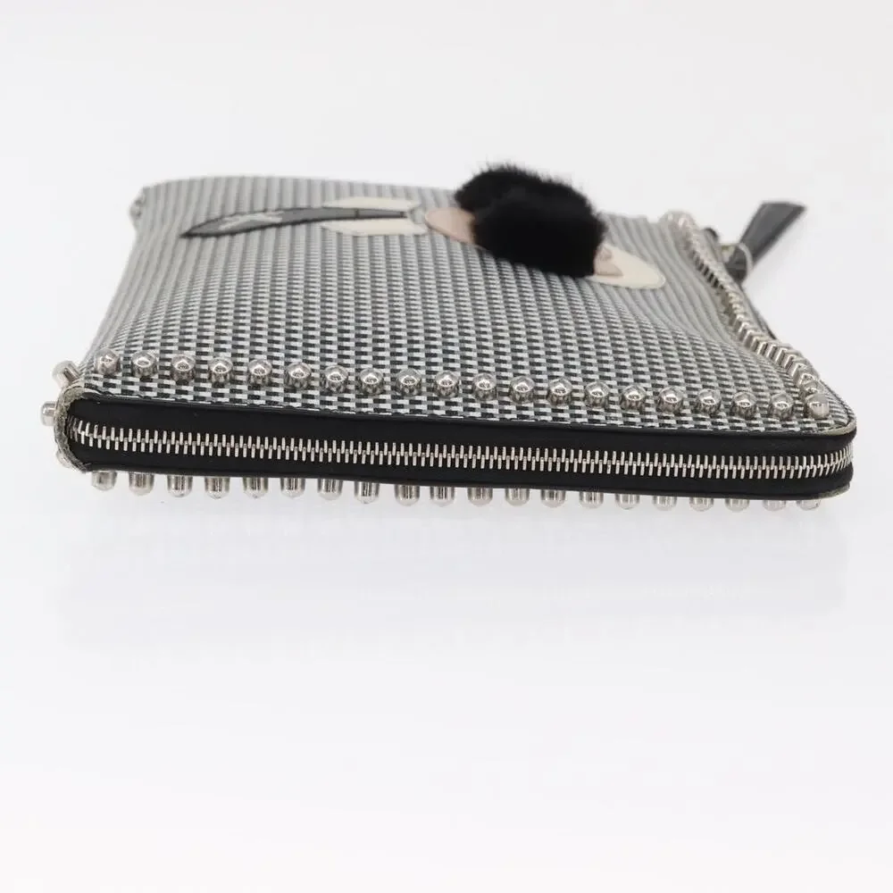 Fendi Leather Karlito Clutch Bag Black